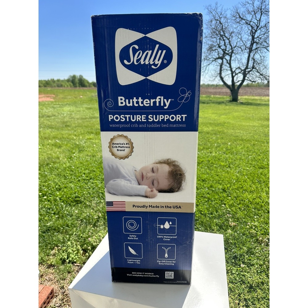 New Seals Butterfly Premium Firm Crib Mattress And Toddler Mattress